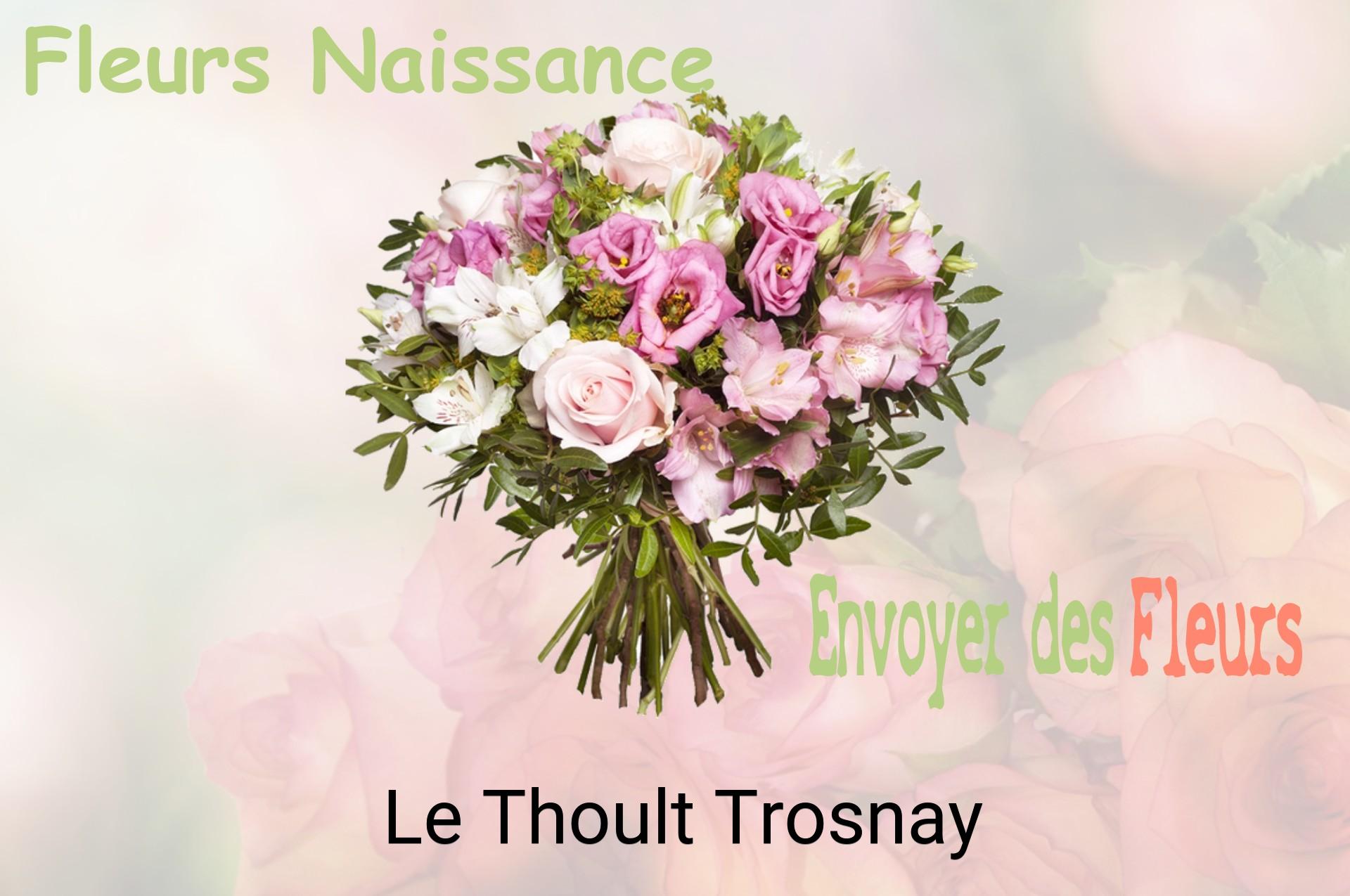 Bouquet de fleurs de naissance livré à Le Thoult-Trosnay